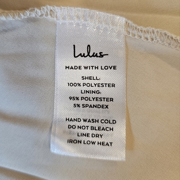 Lulus Yours Evermore Cream Swiss Dot Ruffled V-Neck Midi Dress - Size XL - Picture 13 of 14